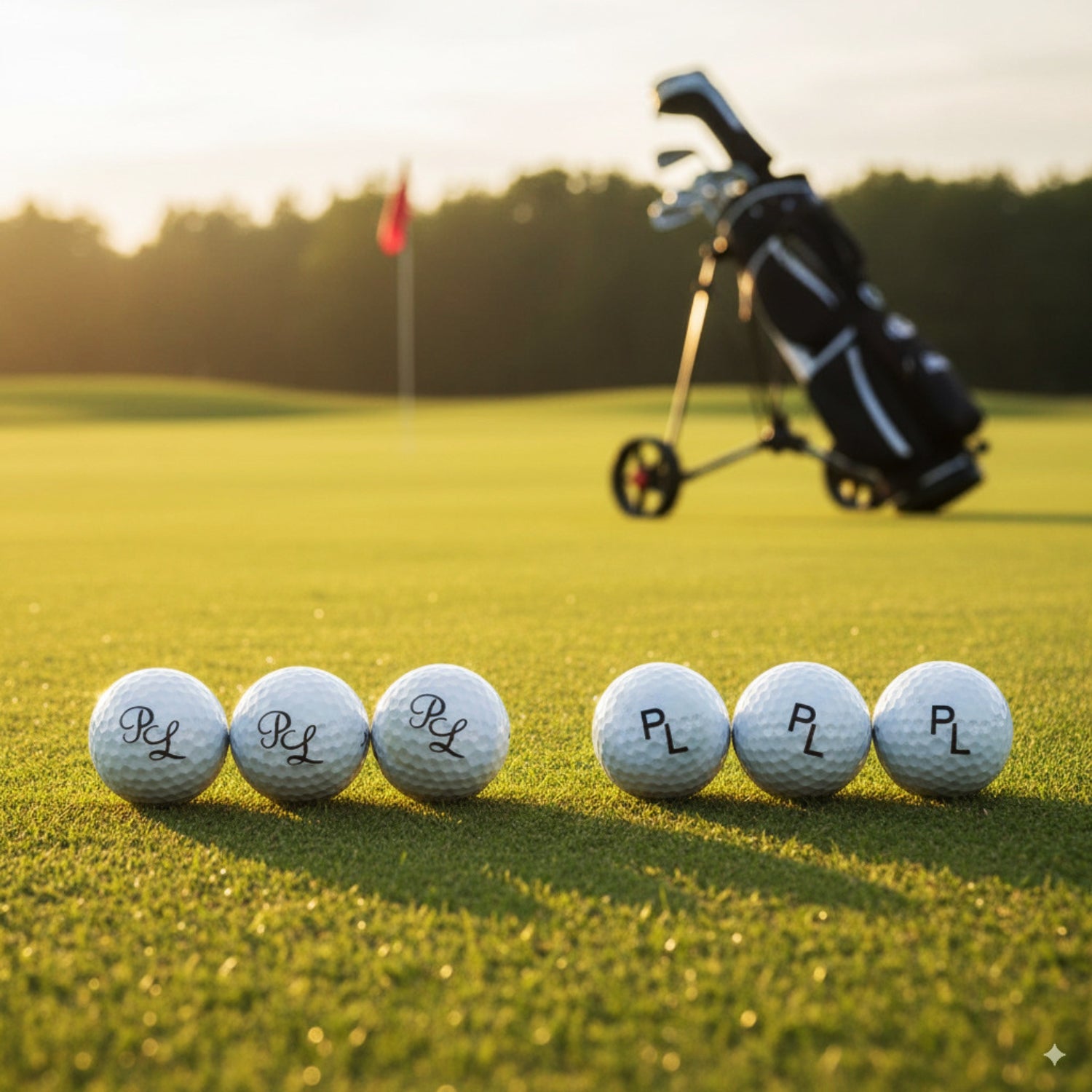 3 Bolas de golf con tus iniciales