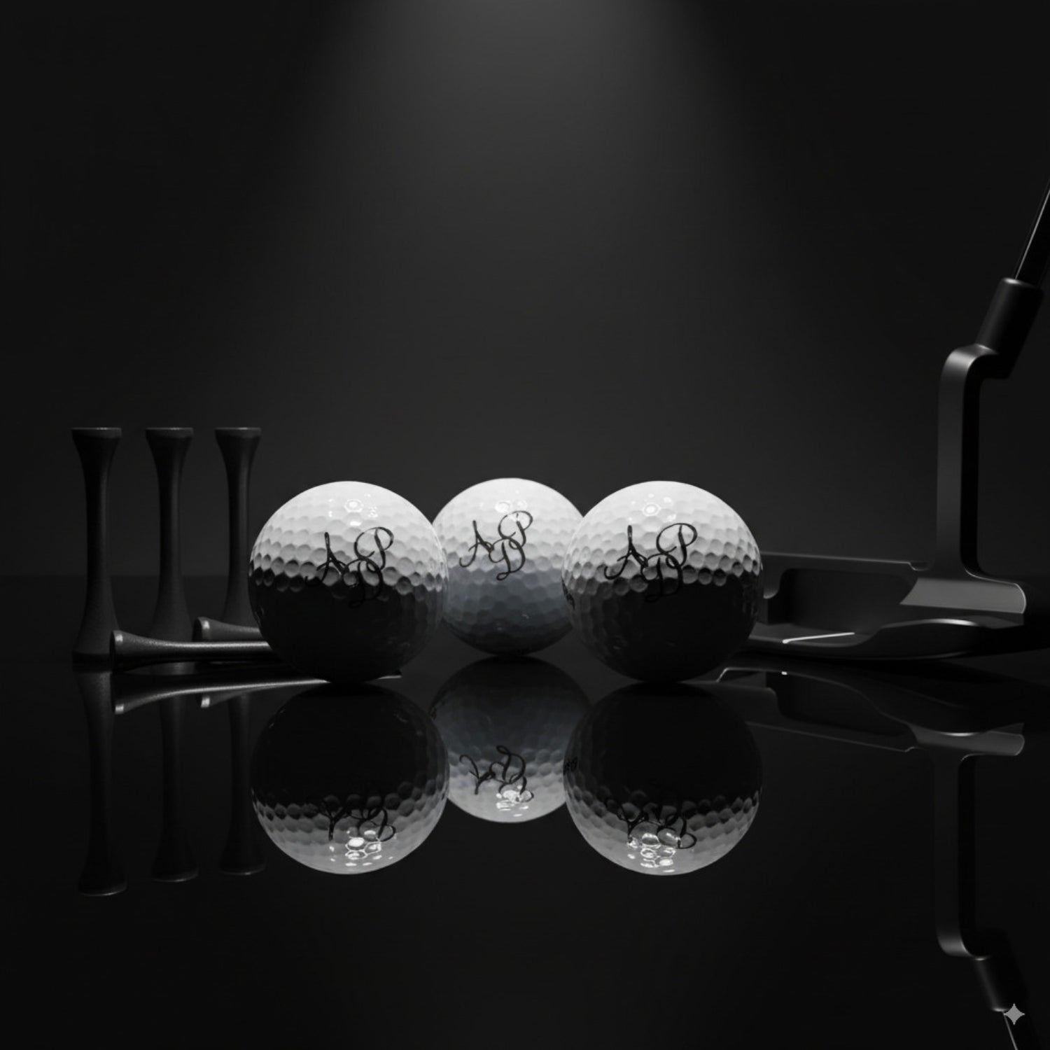 3 pelotas de golf personalizadas con tus iniciales