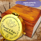 Brujula personalizada con caja de regalo