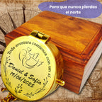 Brújula Boda con caja de regalo