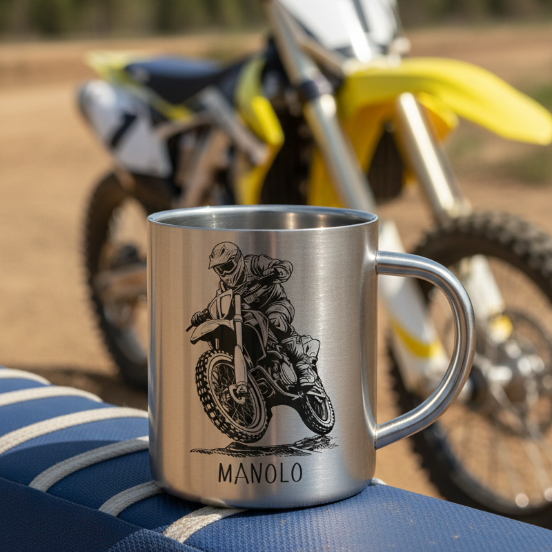diseño motocross mug