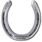 Herradura plata personalizada