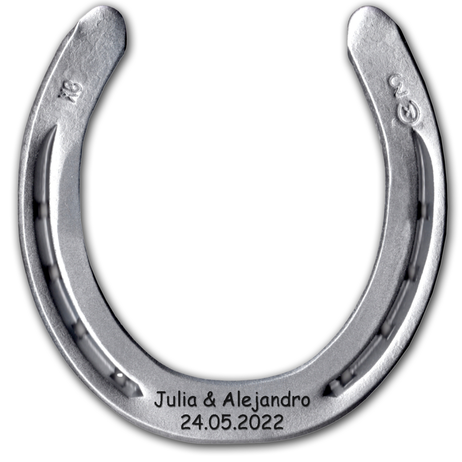 Herradura plata personalizada