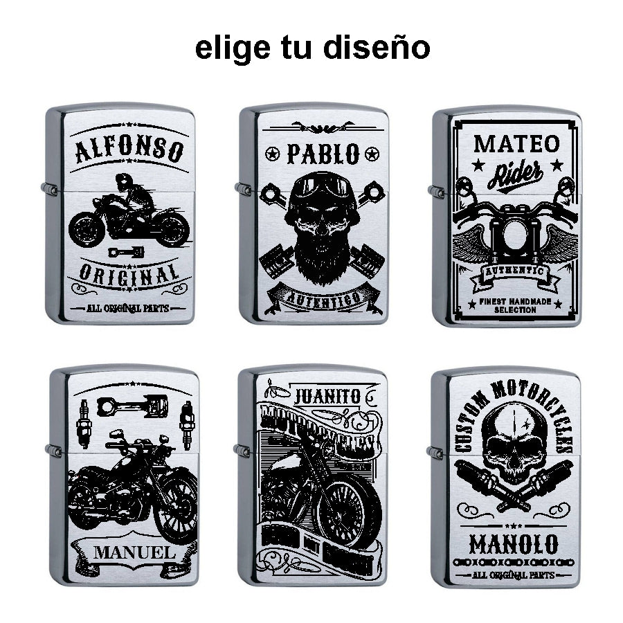 Zippo Motorista 6 diseños