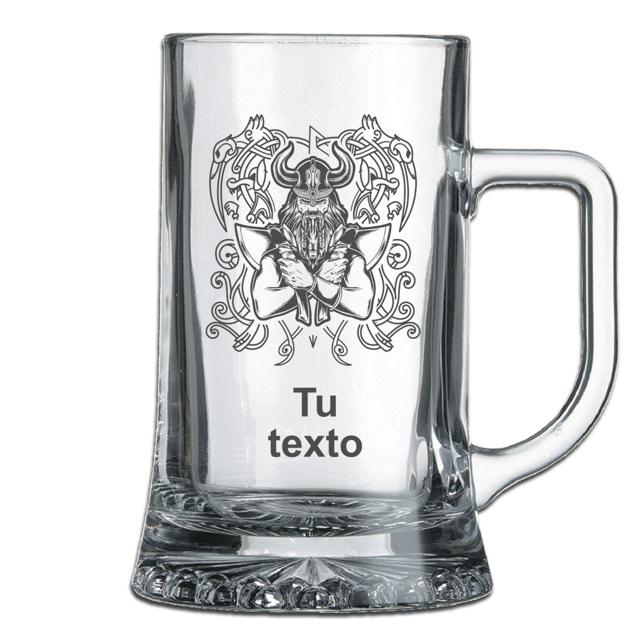 Jarra de cerveza personalizada diseños vikingo
