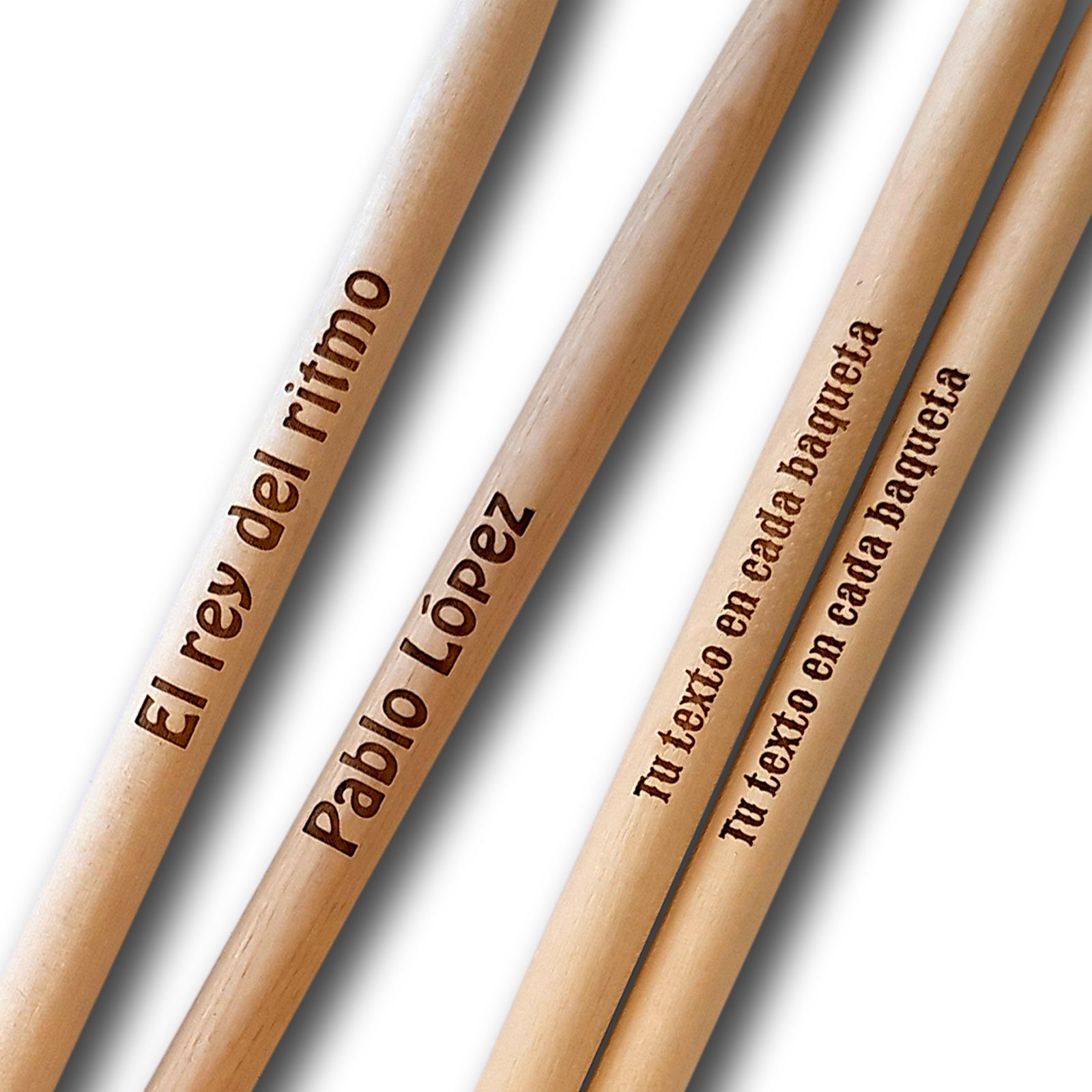 2 baquetas personalizadas