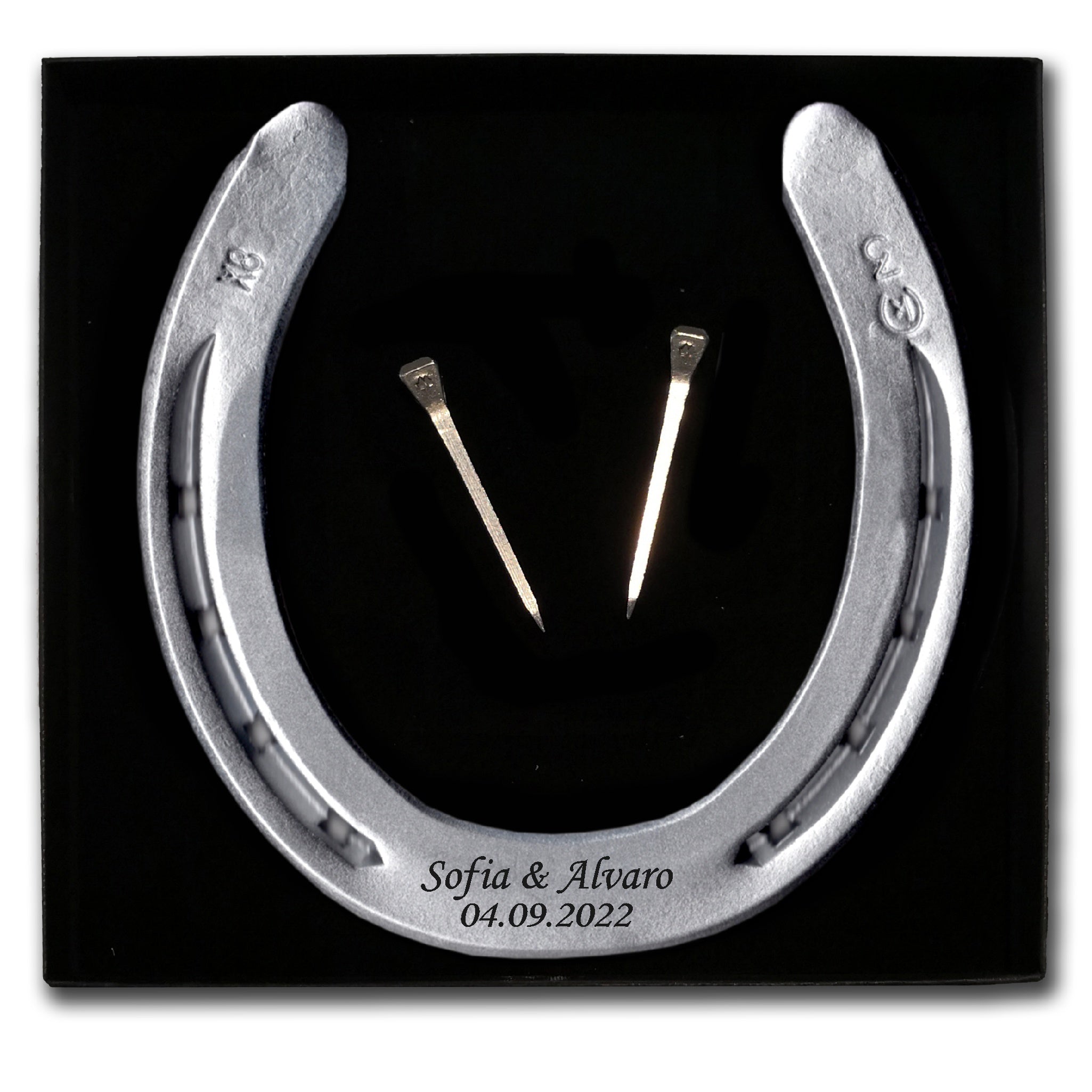 Herradura plata personalizable