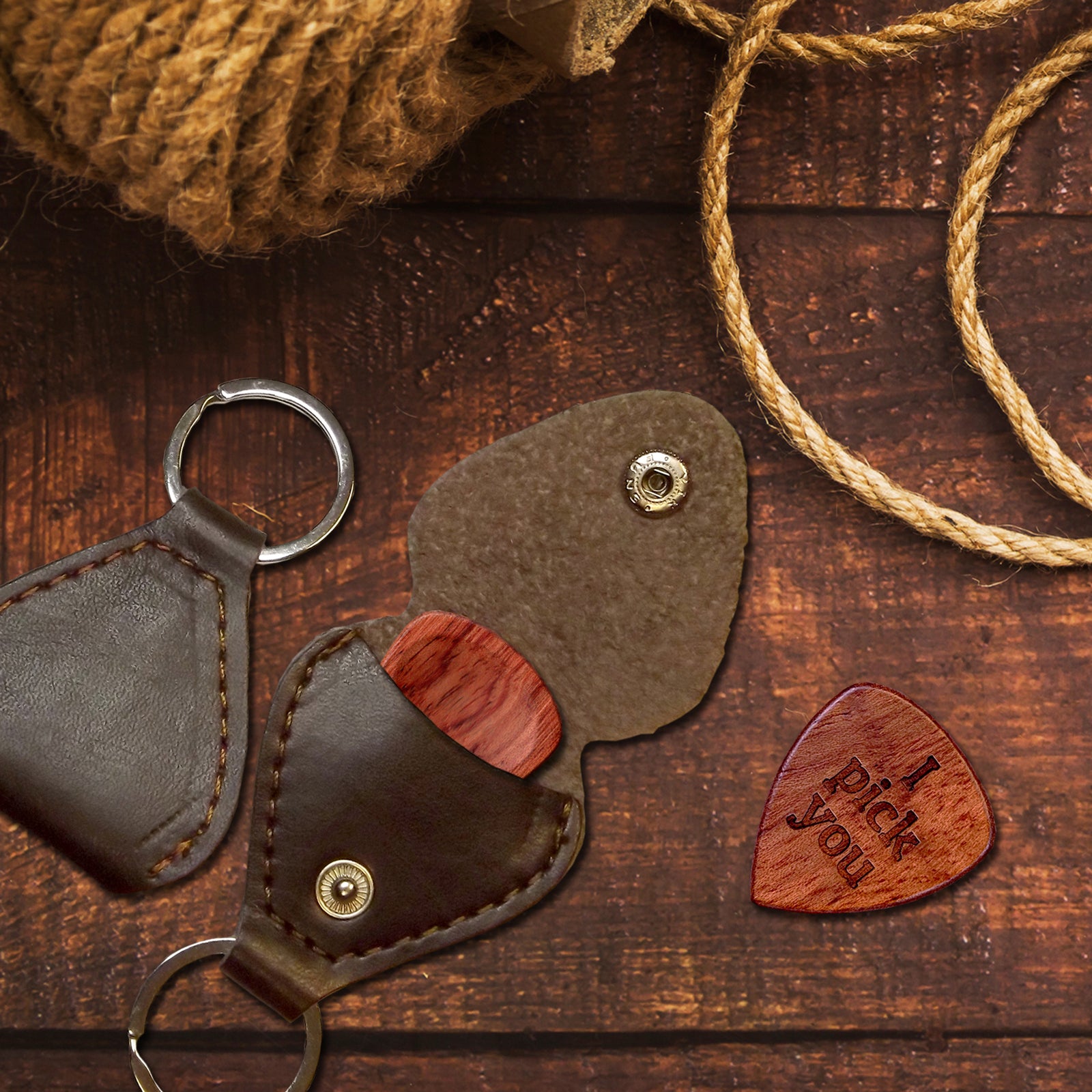 Púa guitarra personalizada palisandro