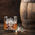 Vaso Whisky con escudo España con tu texto