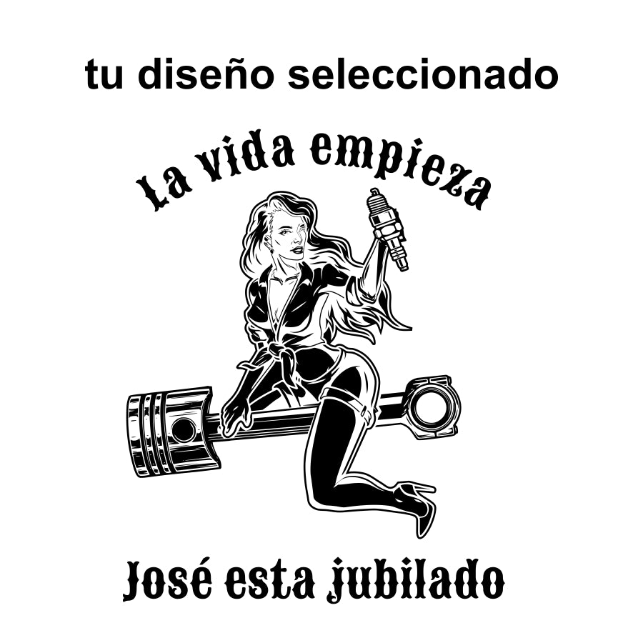 diseño jubilado chica